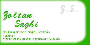 zoltan saghi business card